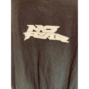 No Fear Mens Heavyweight Boxy Fit Graphic T-Shirt Black Small Logo Short Sleeve